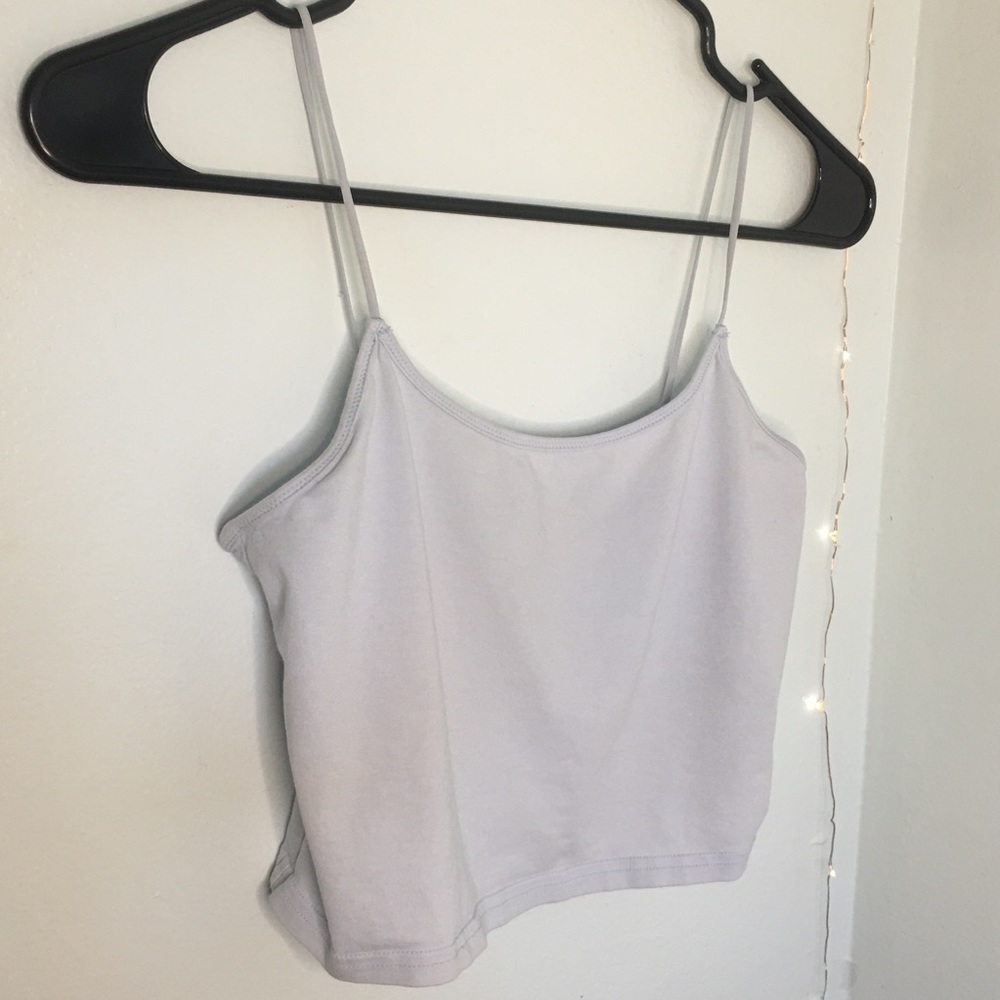 PACSUN Baby Blue Cropped Tank